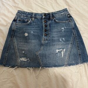 We The Free Jean Skirt